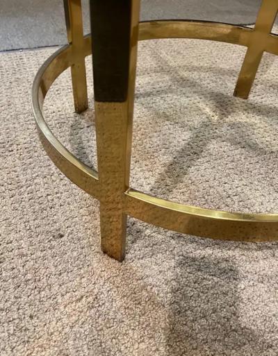 Solid Bronze Glass Top Center Table