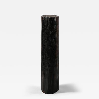 Solid Ebony Pedestal 20th Century