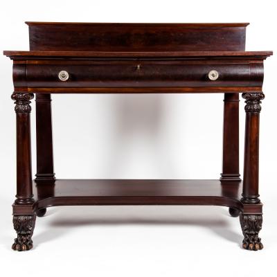 Solid Mahogany Wood Buffet Free Standing Wall Piece