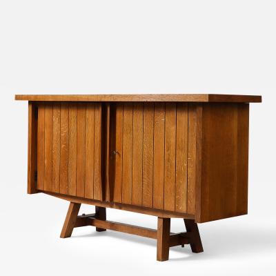 Solid Oak Cabinet France c 1960s