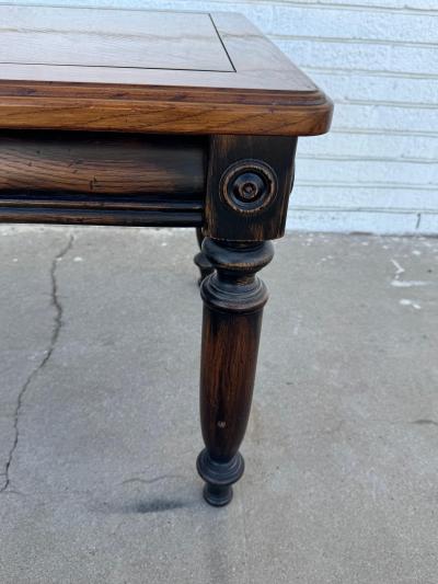 Solid Oak Rustic Side Table