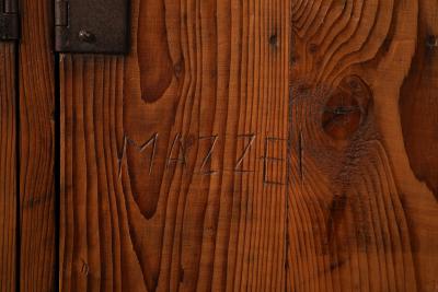 Solid Pine Handmade Cabinet Auvergnat France 1945