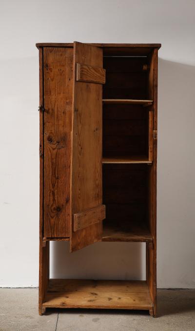 Solid Pine Handmade Cabinet Auvergnat France 1945