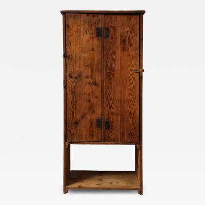 Solid Pine Handmade Cabinet Auvergnat France 1945