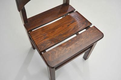 Solid Wood Brutalist Dining Set Europe 20th Century