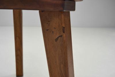 Solid Wood Brutalist Smokers Chair The Netherlands ca 1950s