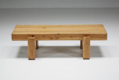 Solid Wood Coffee Table 1950s