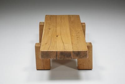 Solid Wood Coffee Table 1950s