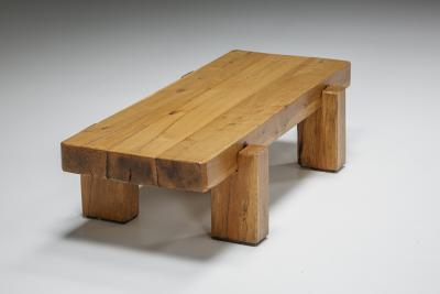 Solid Wood Coffee Table 1950s