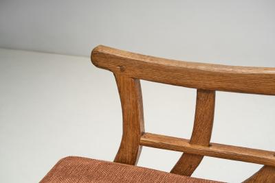 Solid Wood Money Chair with Upholstered Cushions Europe late 19th century
