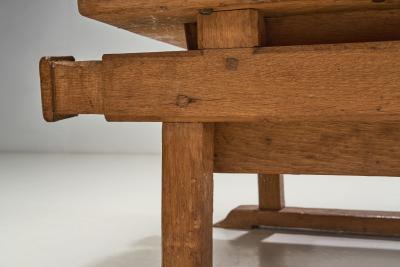 Solid Wood Money Chair with Upholstered Cushions Europe late 19th century