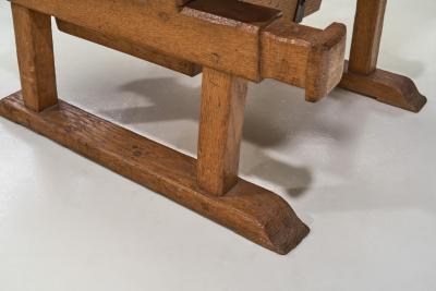 Solid Wood Money Chair with Upholstered Cushions Europe late 19th century