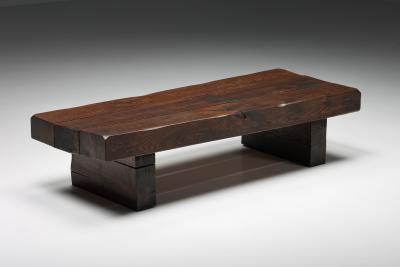 Solid Wood Rustic Coffee Table 1920s