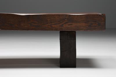 Solid Wood Rustic Coffee Table 1920s