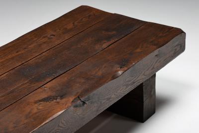 Solid Wood Rustic Coffee Table 1920s