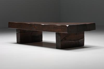 Solid Wood Rustic Coffee Table 1920s