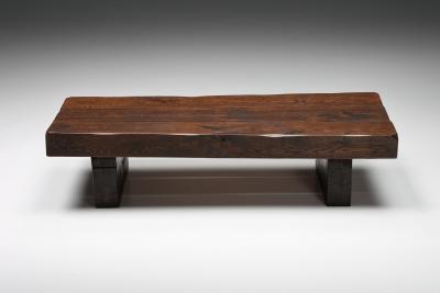 Solid Wood Rustic Coffee Table 1920s