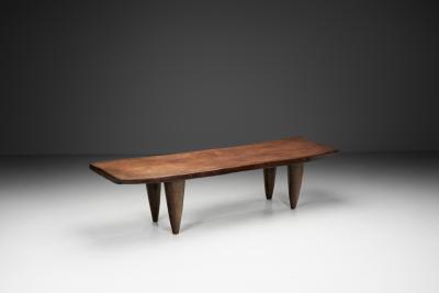 Solid Wood Senufo Bench Ivory Coast Mid 20th Century