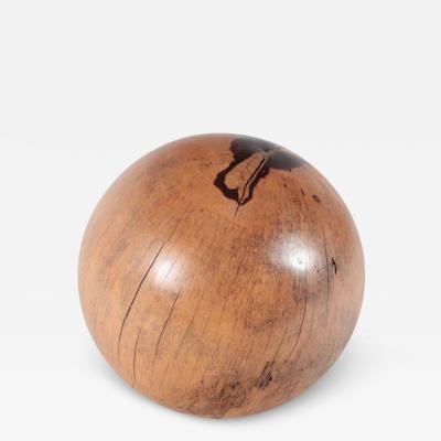 Solid Wood Sphere Stool Sculpture 21st century 