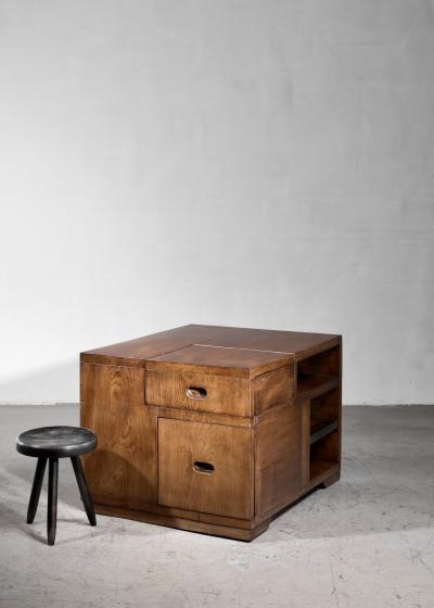 Solid elm bar table