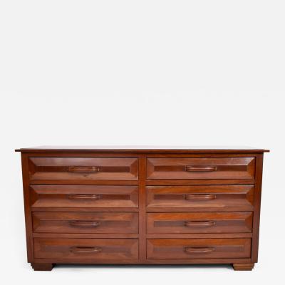 Solid mahogany chest of drawers 1970s 
