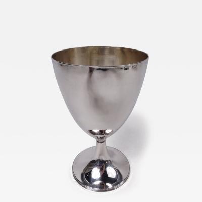 Solomon Hougham Antique English Georgian Neoclassical Sterling Silver Goblet 1798