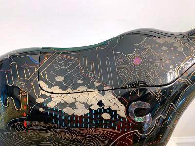 Someya Satoshi Rhino Contemporary Japanese Lacquer Art by Someya Satoshi