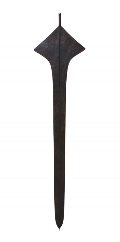 Songo Meno African Topoke Sword Currency with Custom Hanging Bracket