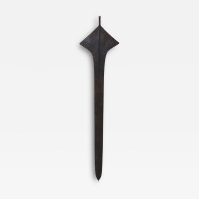 Songo Meno African Topoke Sword Currency with Custom Hanging Bracket
