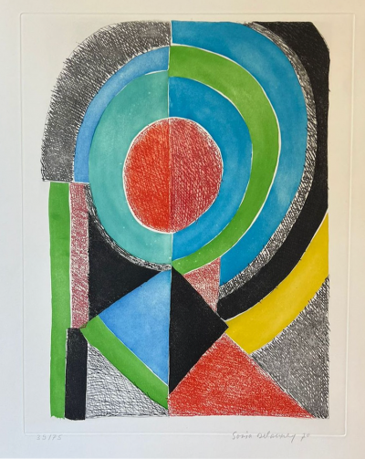 Sonia Delaunay Sonia DELAUNAY Avec moi m me Plate 8 from the 10 subject album With Myself 