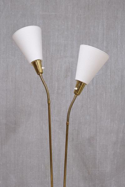 Sonja Katzin Sonja Katzin Fluted Brass Floor Lamp Model E1771 Asea Sweden 1950s