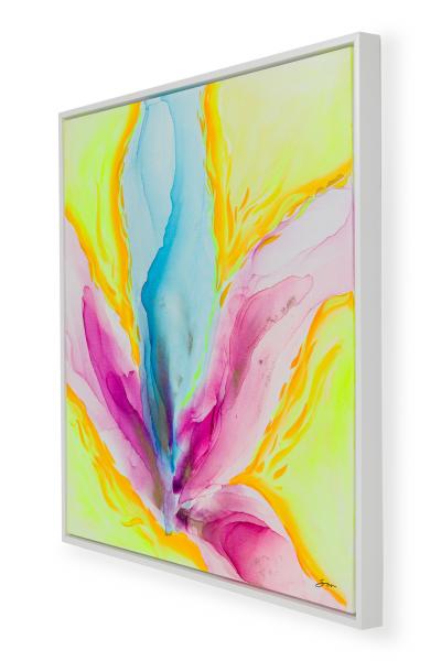 Soo Kim Original Mixed Media Art Print Titled Mind on Fire 