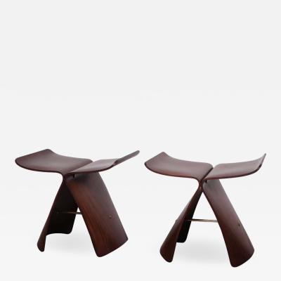 Sori Yanagi Pair of Butterfly Stools by Sori Yanagi