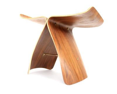 Sori Yanagi Sori Yanagi Butterfly Stool in Molded Rosewood Tendo Mokko