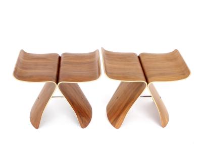 Sori Yanagi Sori Yanagi Butterfly Stool in Molded Rosewood Tendo Mokko