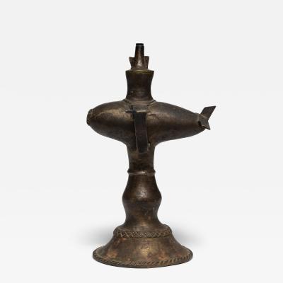 South Asian Brass Oil Lamp