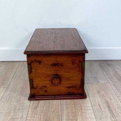 Southeast Asian Carved and Painted Document Box 19th century