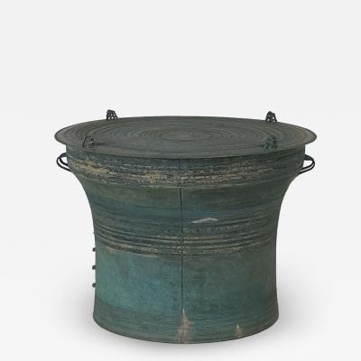 Southeast Asian Patinated Bronze Rain Drum 1 19th century or earlier