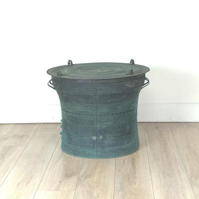 Southeast Asian Patinated Bronze Rain Drum 2 19th century or earlier
