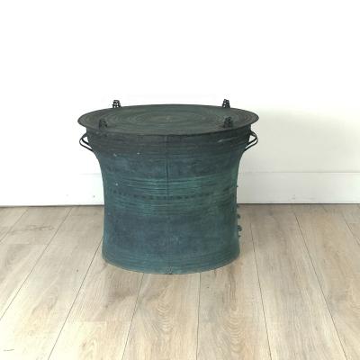 Southeast Asian Patinated Bronze Rain Drum 2 19th century or earlier