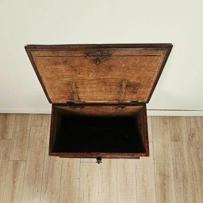Southeast Asian Teak Merchants Trunk 19th century or earlier
