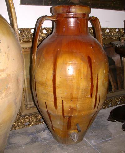 Southern Italian Terra Cotta Olive Oil Jars
