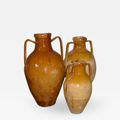 Southern Italian Terra Cotta Olive Oil Jars
