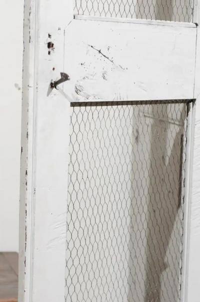 Southwestern French 1760s Louis XV Buffet Deux Corps with Chicken Wire Doors