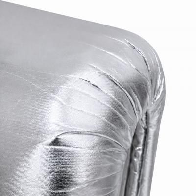 Space Age Moscheni Fiberglass And Silver Vinyl Fabric Italian 1970s Lounge Chair