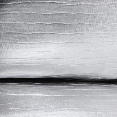 Space Age Moscheni Fiberglass And Silver Vinyl Fabric Italian 1970s Lounge Chair