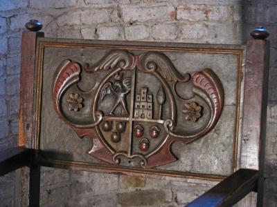 Spanish 17th century Baroque Armorial Armchair