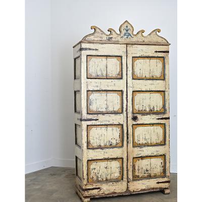 Spanish 18th Century Polychrome Painted Cabinet
