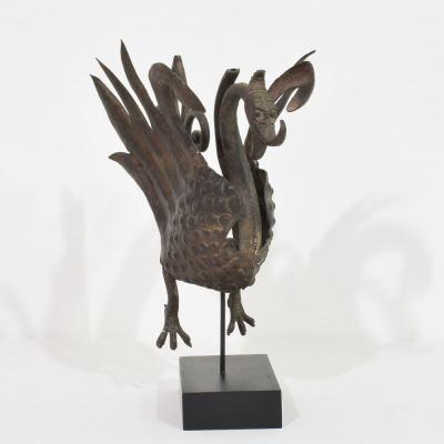 Spanish 19th Century Hand Forged Iron Bird Fragment
