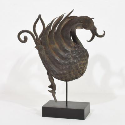 Spanish 19th Century Hand Forged Iron Bird Fragment